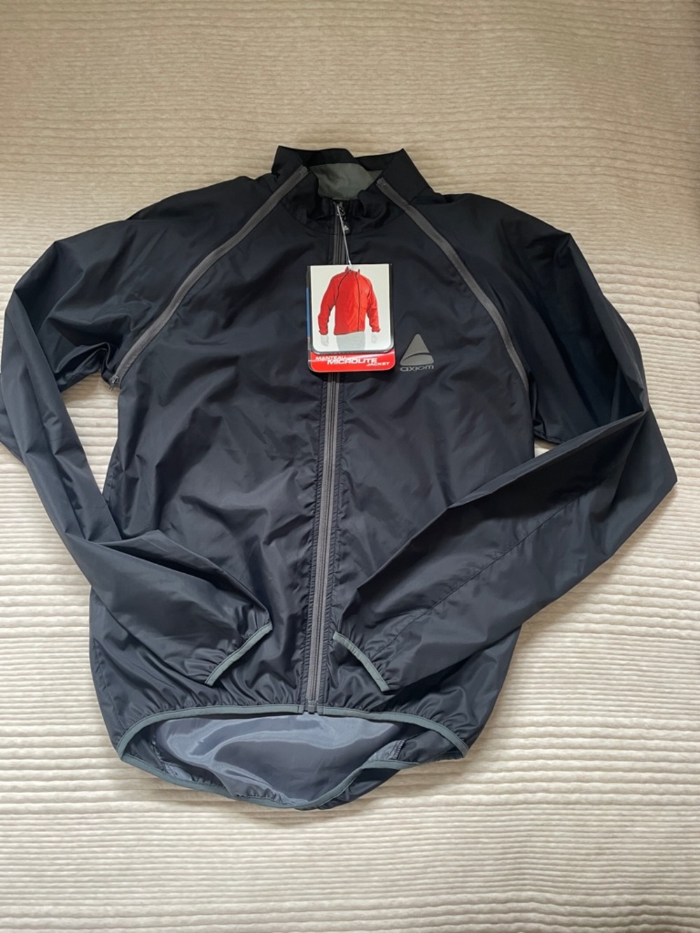 Axiom Black Lightweight Cycling Jacket